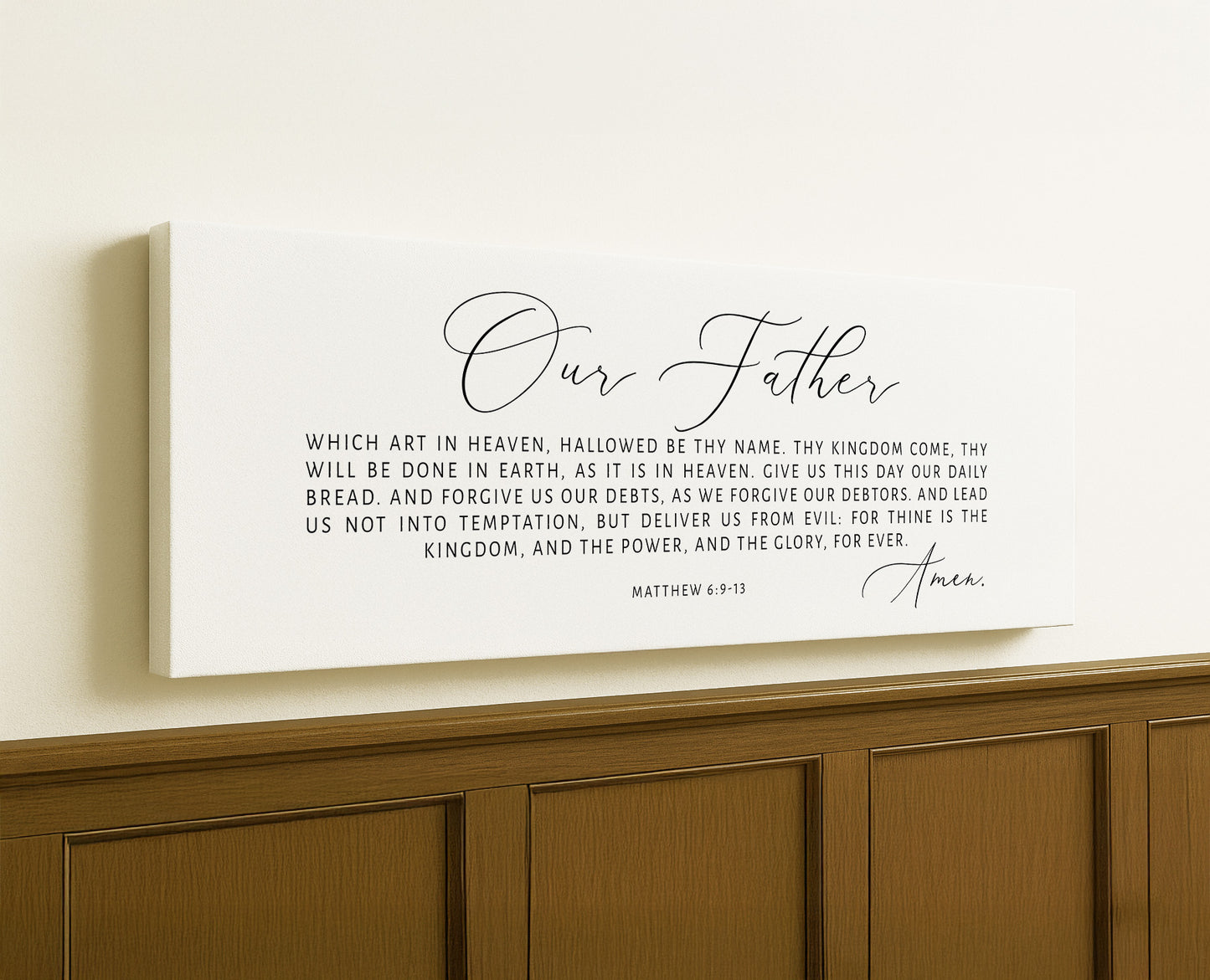 OUR FATHER, Which Art in Heaven | Scripture Wall Art