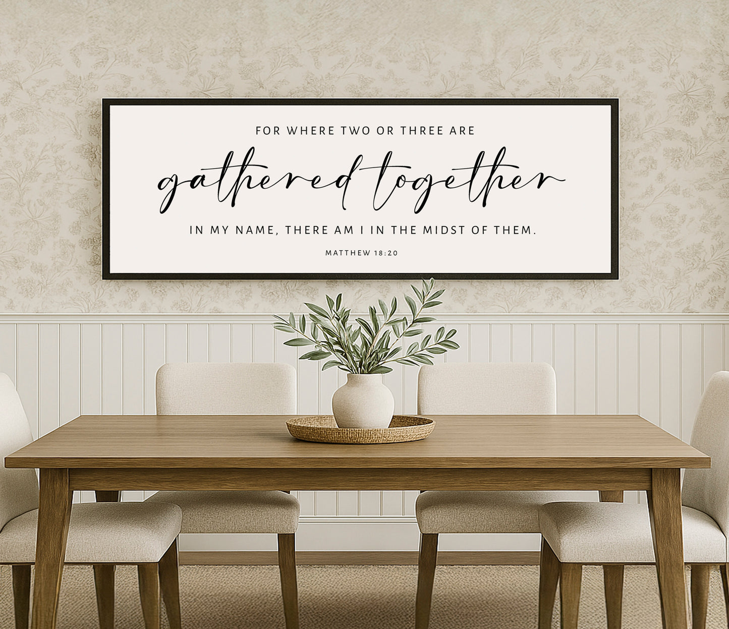 a picture of a dining room with a table and chairs