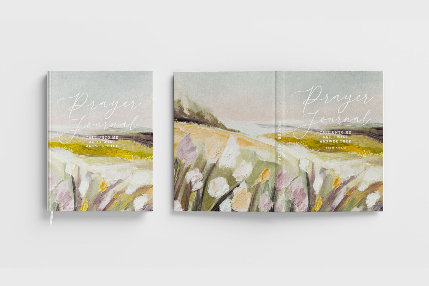 Floral Prayer Journal Notebook: Call Unto Me Theme