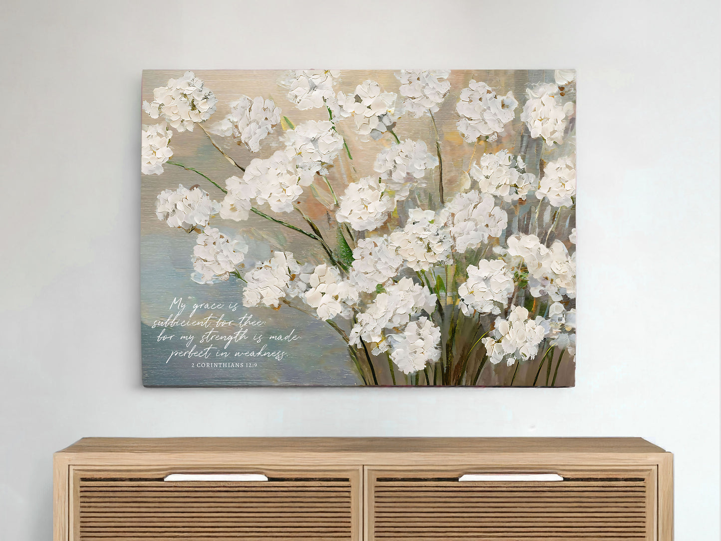 My Strength is Made Perfect In Weakness | Christian Canvas Art
