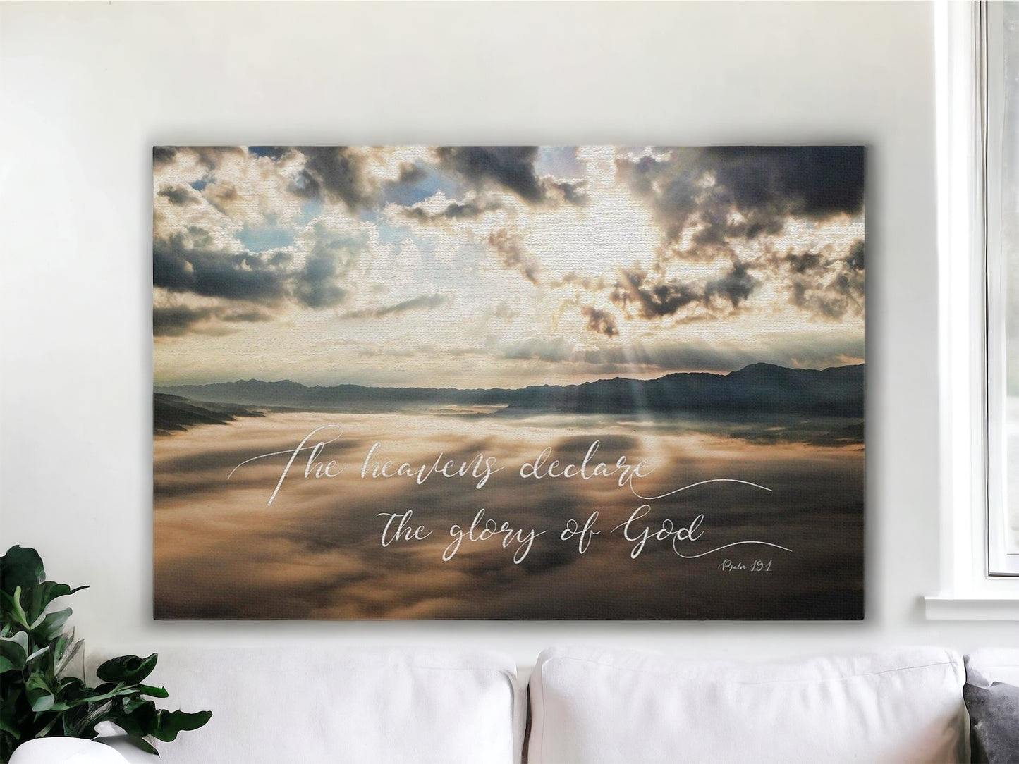 The Heavens Declare the Glory of God Psalm 19:1 Scripture Wall Art