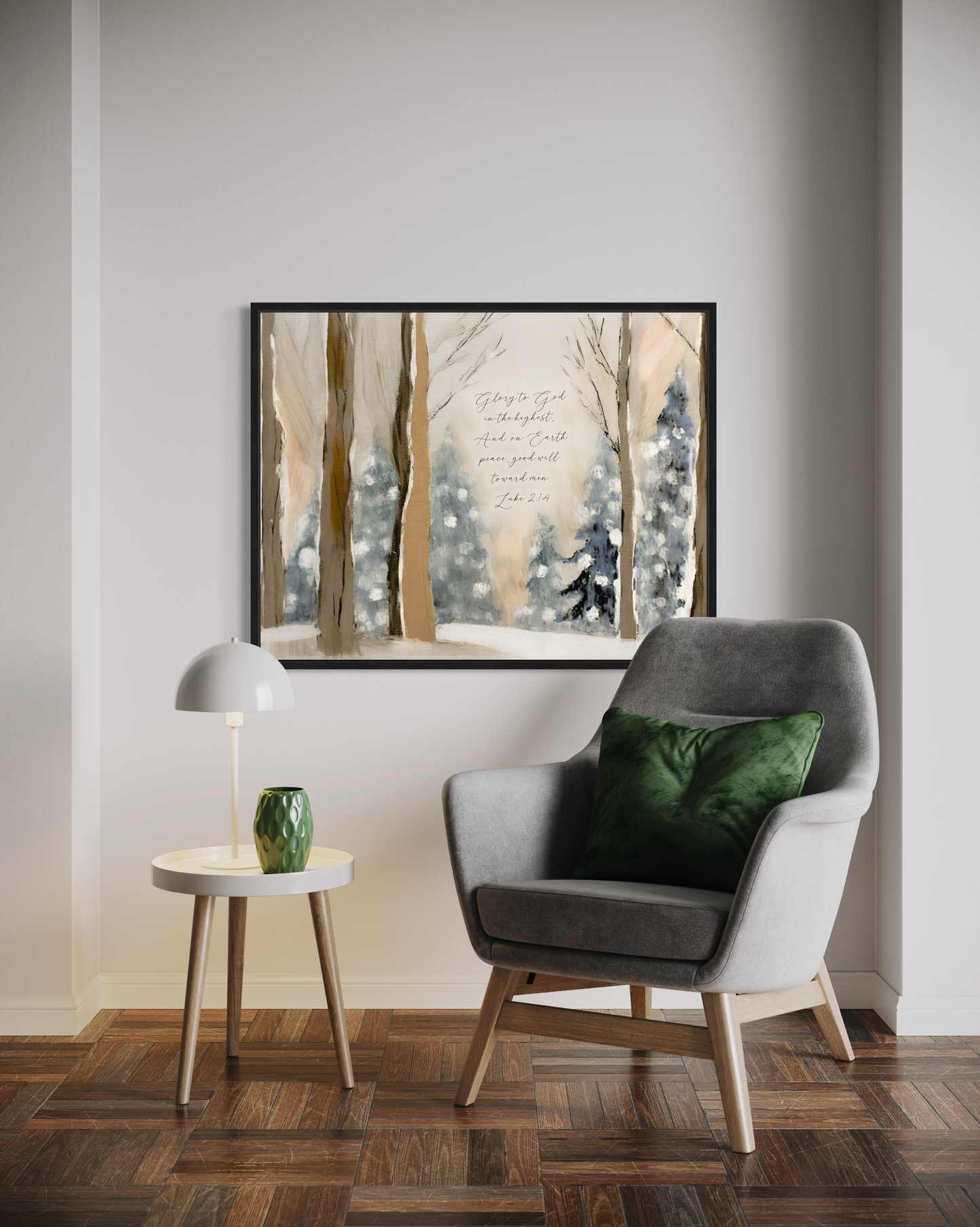 Glory To God in the Highest, Christmas | Christian Canvas Wall Art