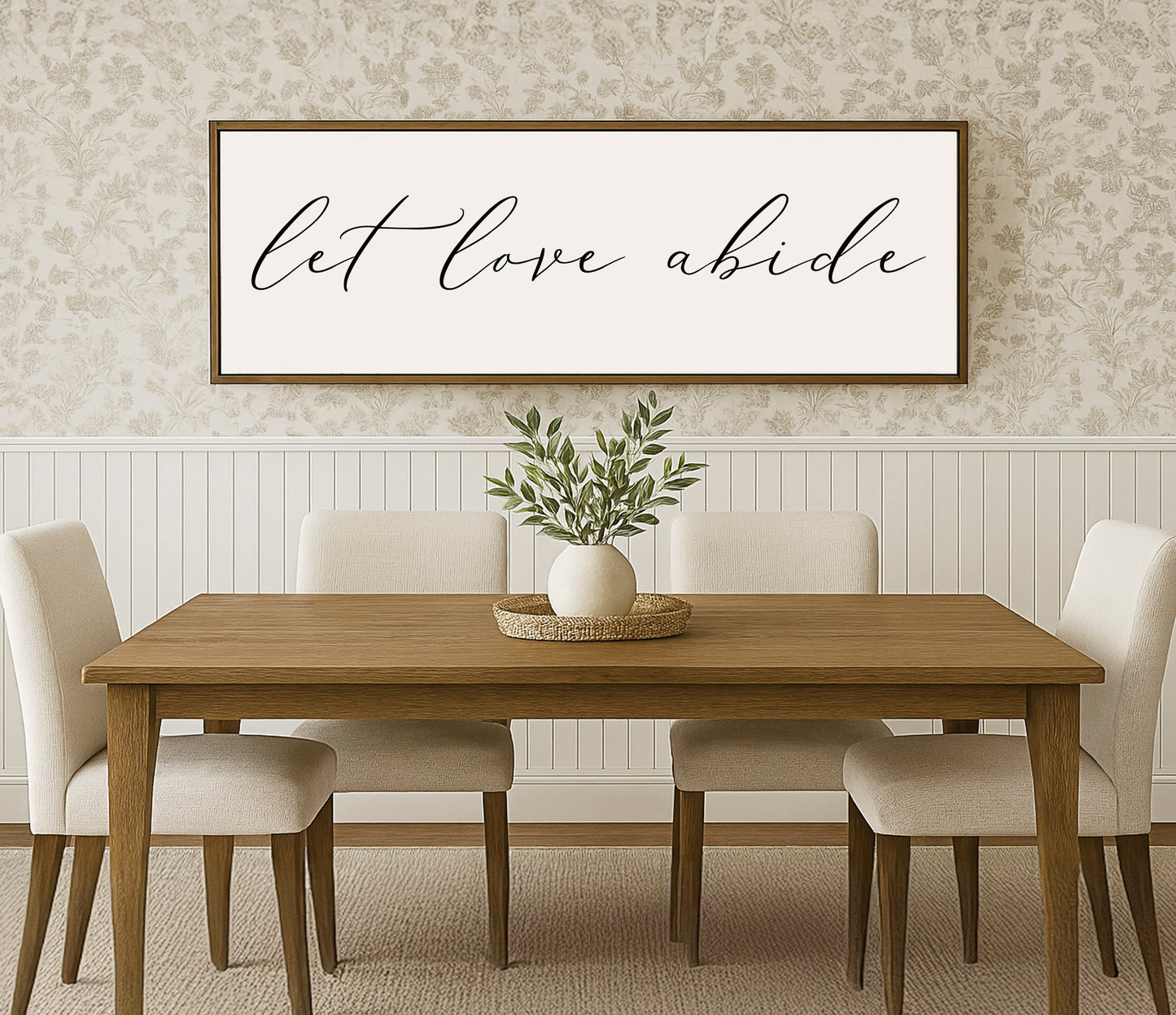 a picture of a dining room with a table and chairs