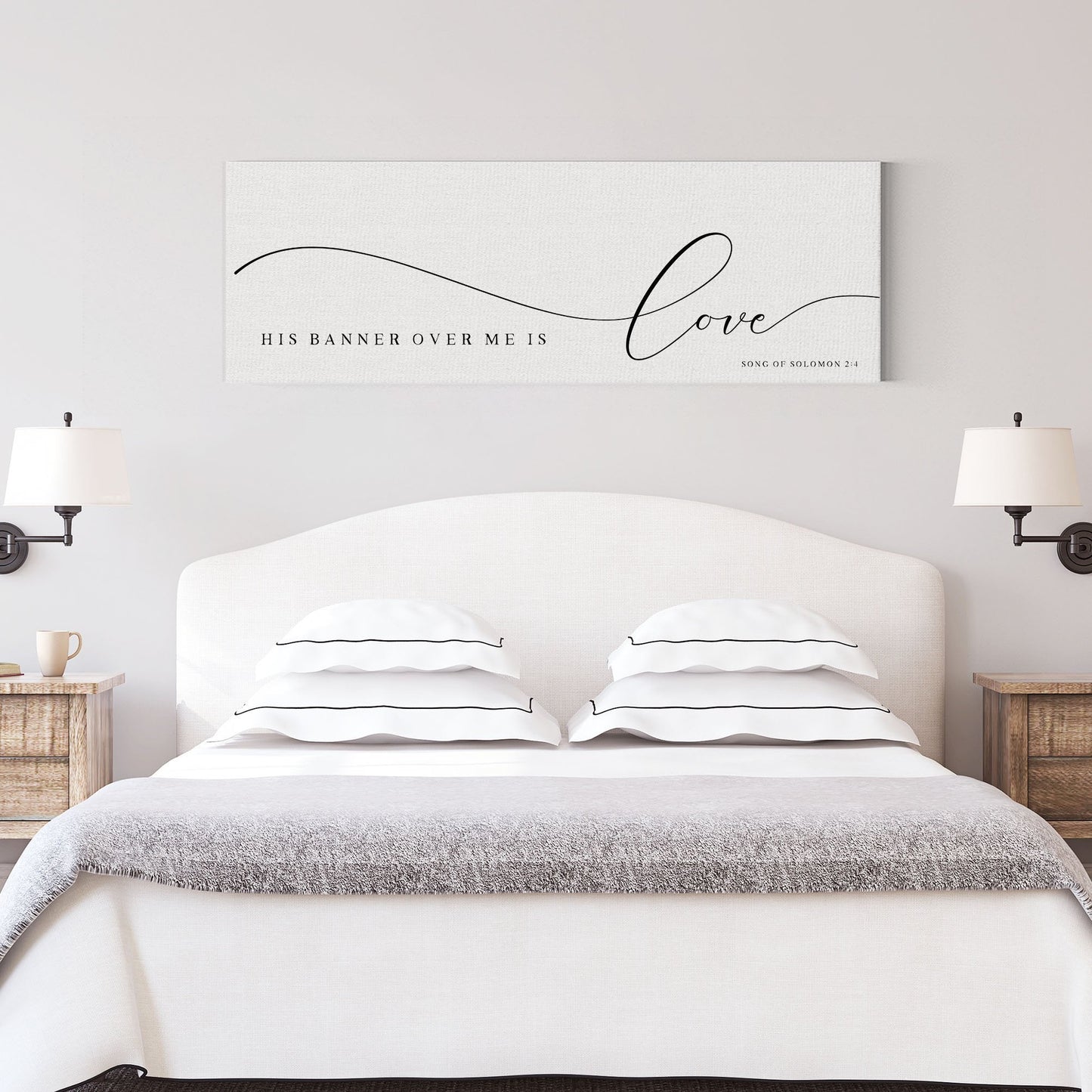 His Banner Over Me Is Love | Scripture Wall Art | Song Of Solomon 2:4 - Forever Written