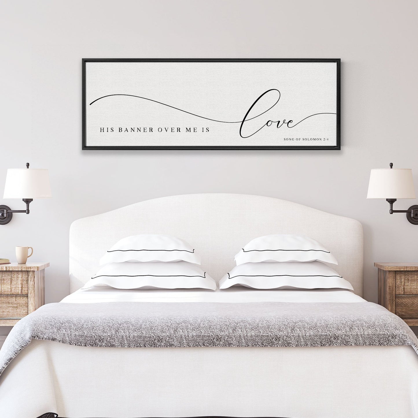 His Banner Over Me Is Love | Scripture Wall Art | Song Of Solomon 2:4 - Forever Written