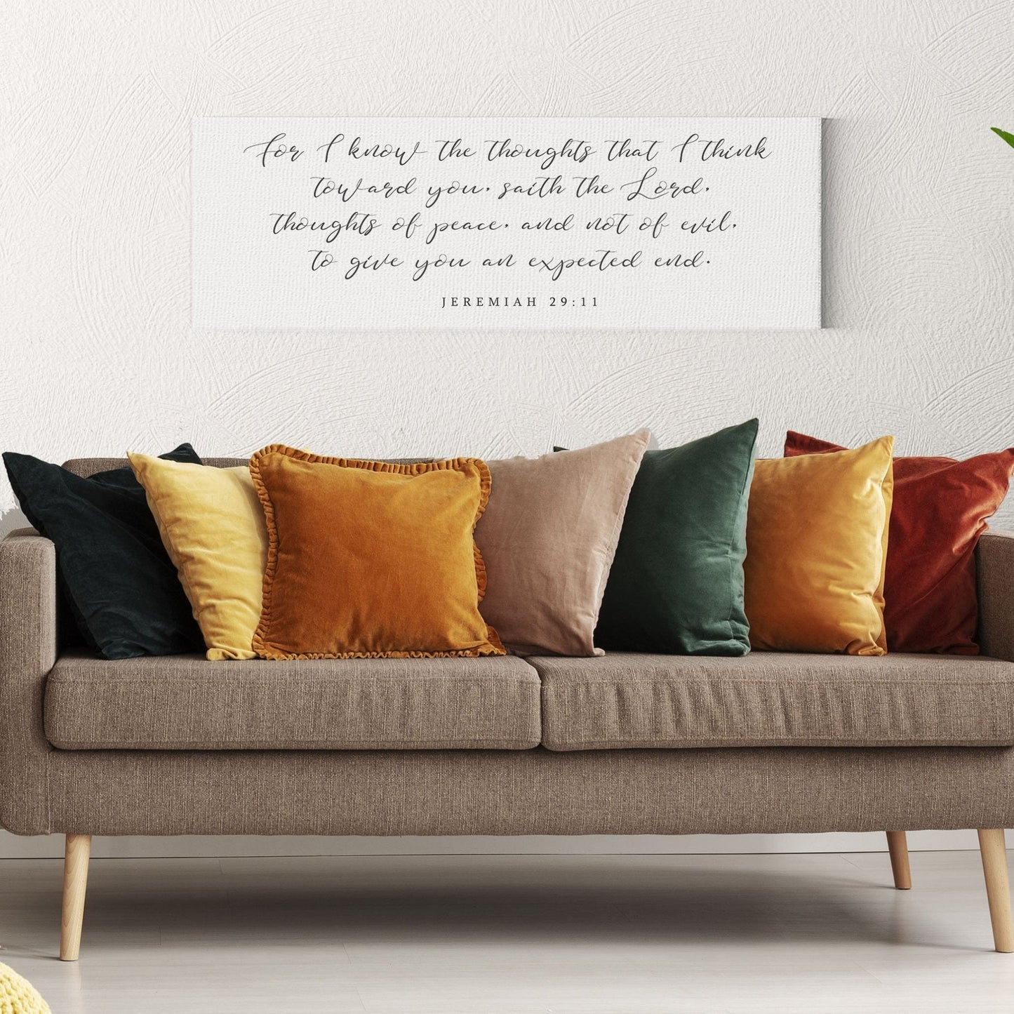 I Know the Thoughts that I Think Toward You | Jeremiah 29:11 | Bible Verse Wall Art - Forever Written