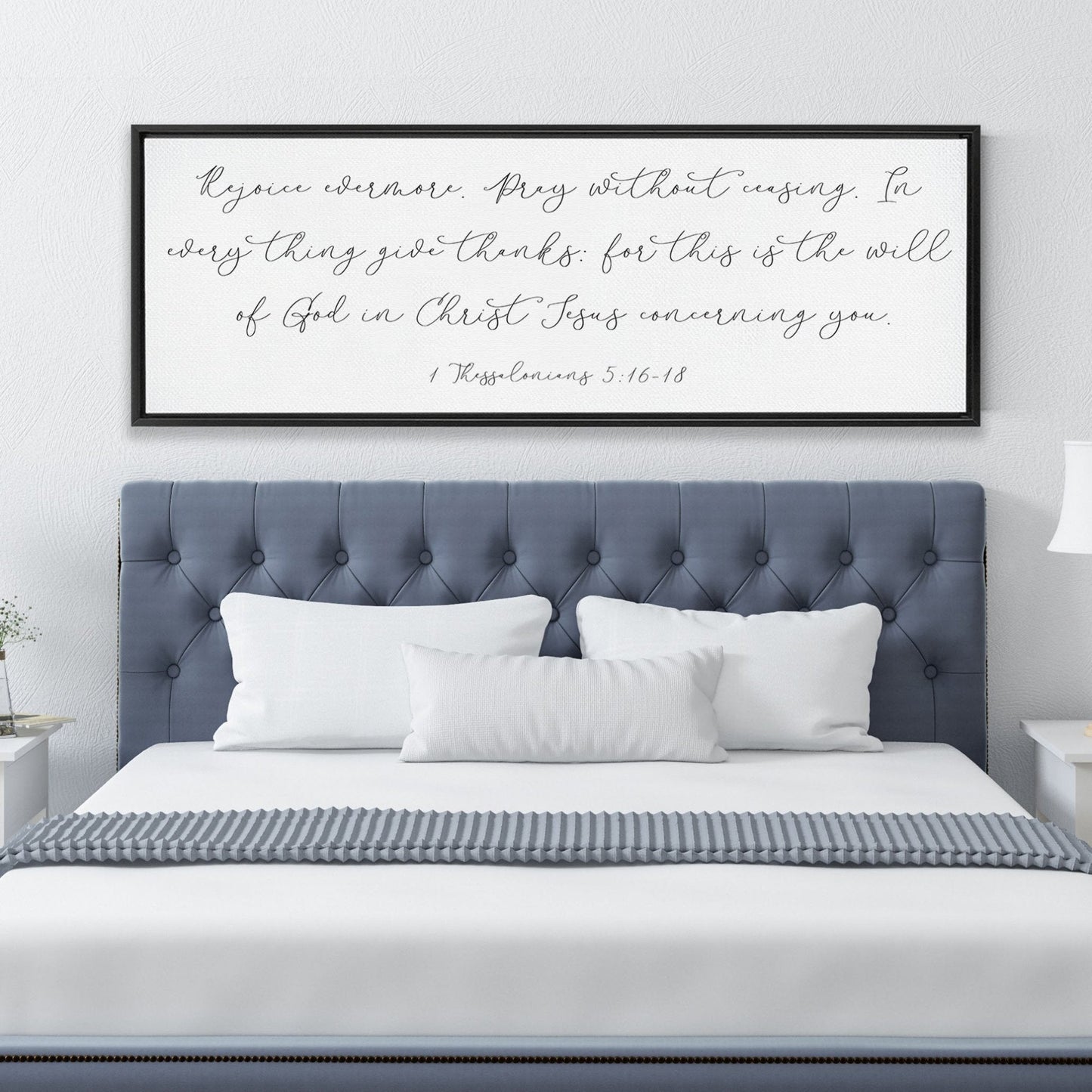 Pray Without Ceasing Scripture Sign | Scripture Wall Art | Bible Verse Sign | 1 Thessalonians 5:16-18 | Scripture Sign With Frame Options - Forever Written