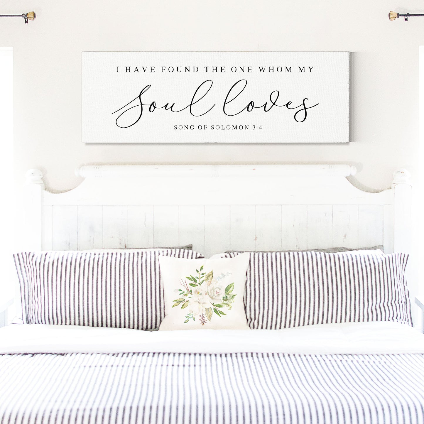 I Have Found The One Whom My Soul Loves Sign, SCRIPTURE WALL ART, Song Of Solomon 3:4, Bible Verse Sign, Farm House Wall Art Wedding Gift