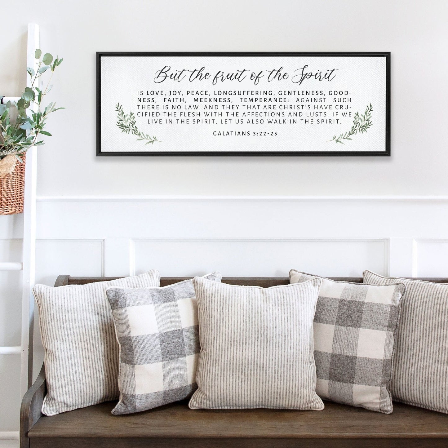 The Fruit of The Spirit Wood Sign | SCRIPTURE WALL ART | Wall Décor | Scripture Sign | Galatians 5:22-23 - Forever Written