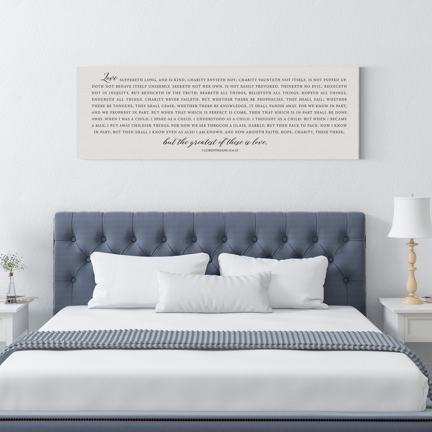The Greatest of These is Love | 1 Corinthians 13:4-13 | Bible Verse Wall Art - Forever Written