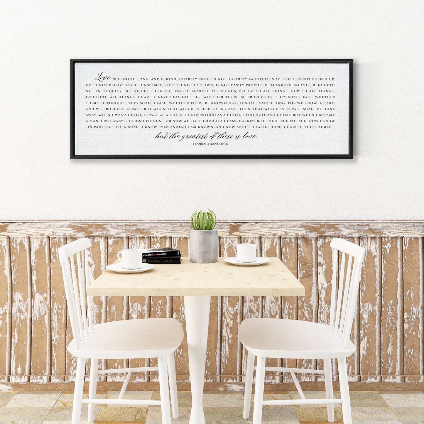 The Greatest of These is Love | 1 Corinthians 13:4-13 | Bible Verse Wall Art - Forever Written