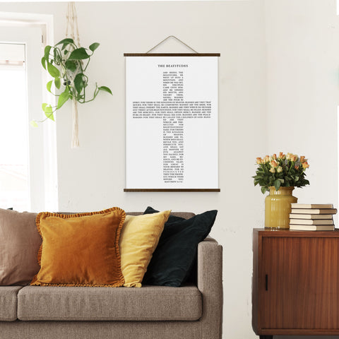 The Beatitudes Scripture Hanging Canvas