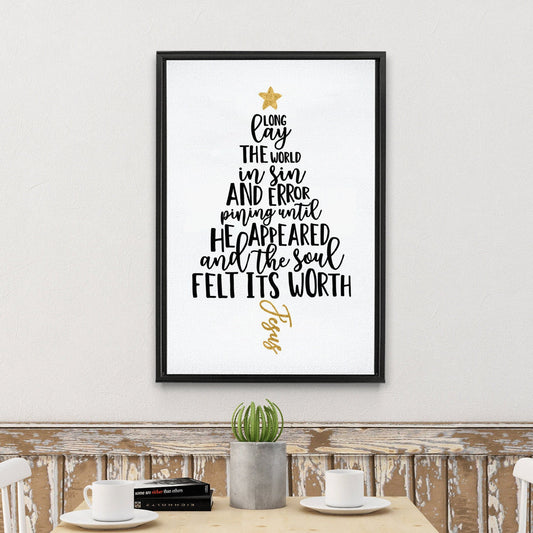 O Holy Night, Christmas Canvas Wall Art, Home Decor Sign, Christmas Decor Idea, Digital, Canvas Print and Frame Options