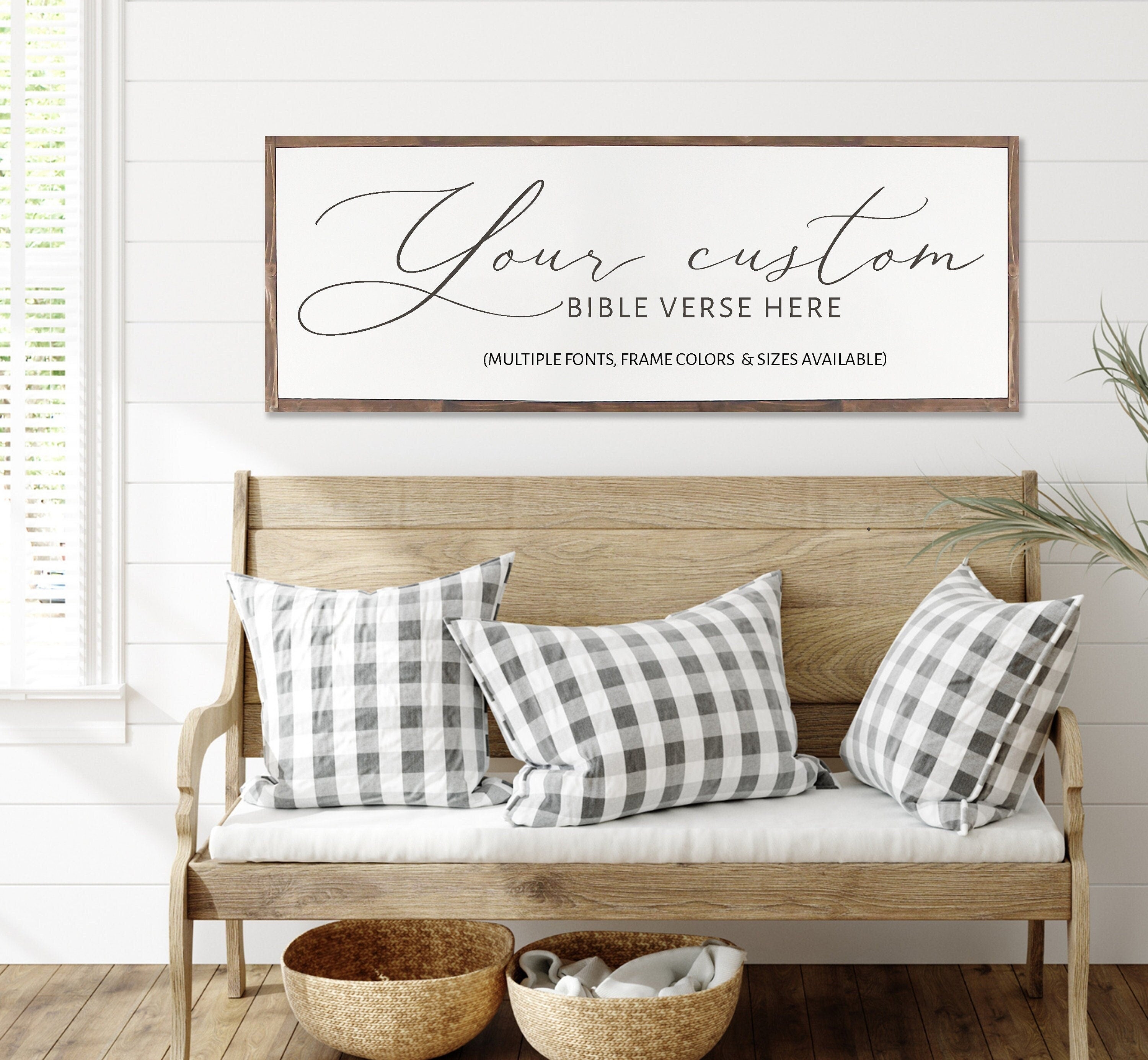 Custom Quote Pillow 18x18 Inch Square Custom Scripture Verse