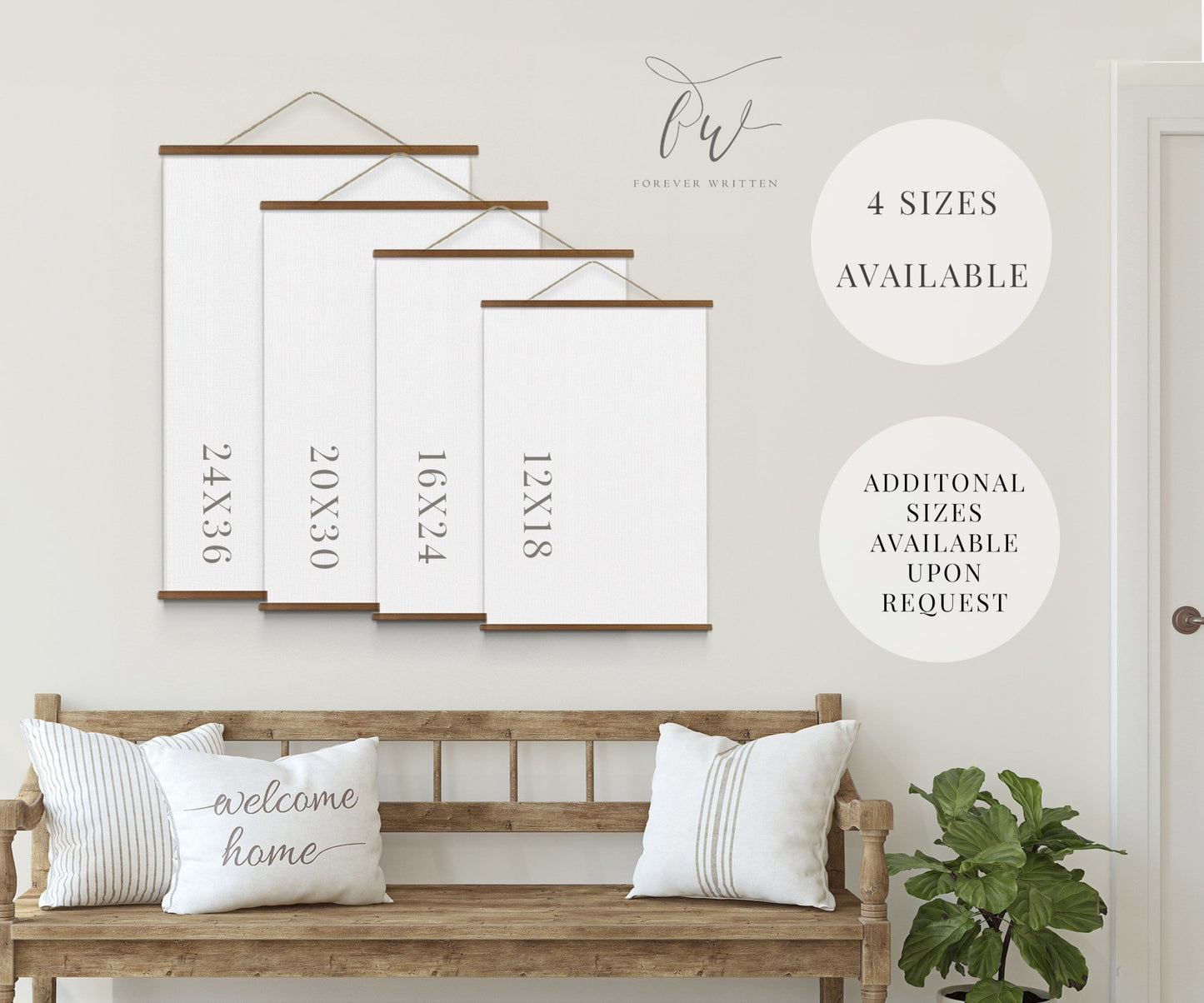 Psalm 1 Scripture Hanging Canvas - Forever Written