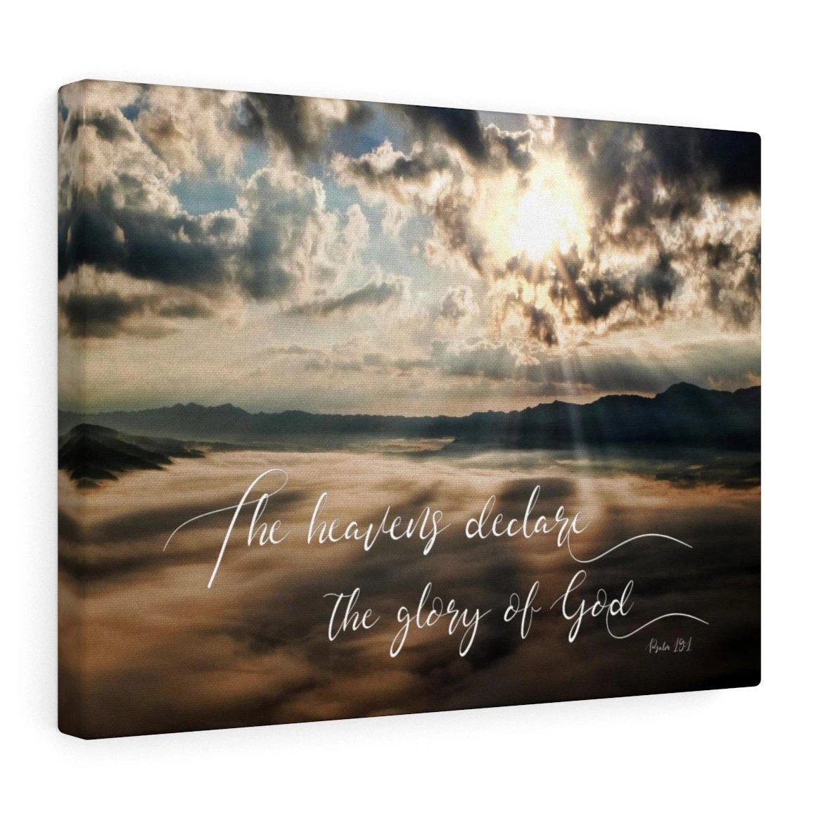 The Heavens Declare the Glory of God | Psalm 19:1 | Scripture Wall Art - Forever Written