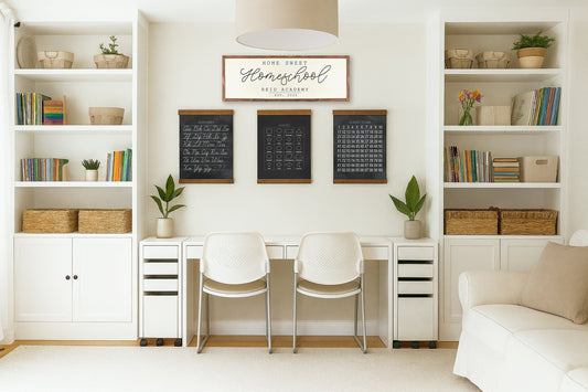 Building in Wisdom: Turning Our Dining Room into a Homeschool Haven