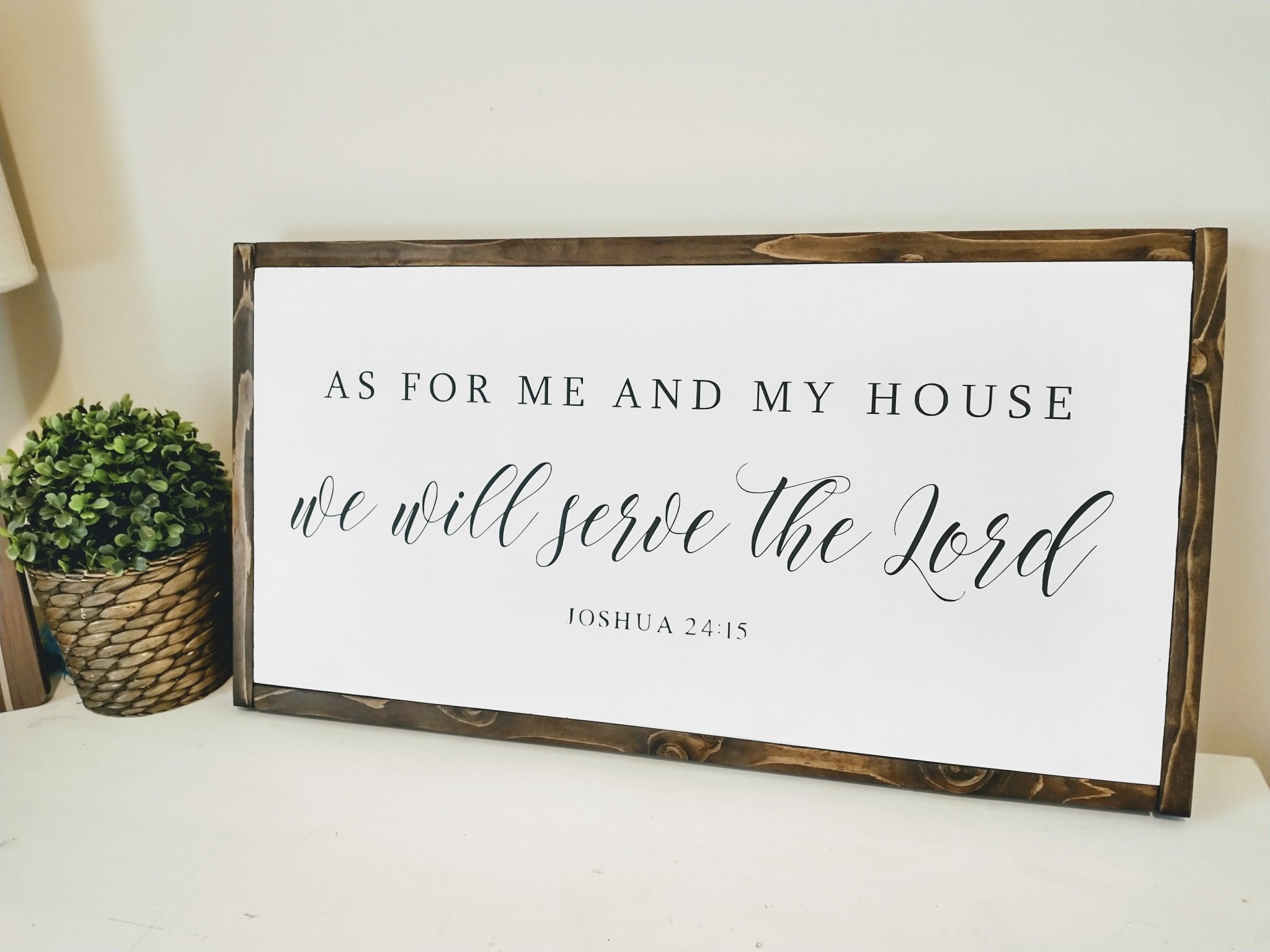 Christian Rustic Wood Signs – Forever Written