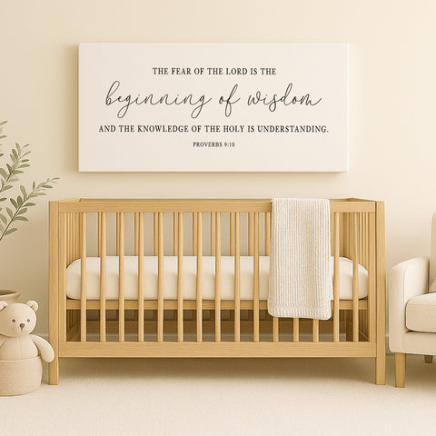 a baby crib with a teddy bear next to it
