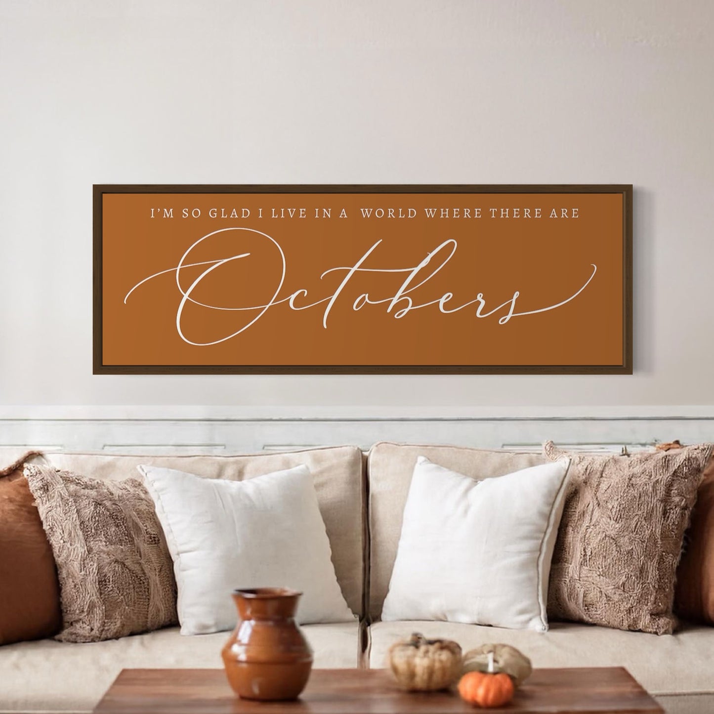 October | Autumn Canvas Wall Art