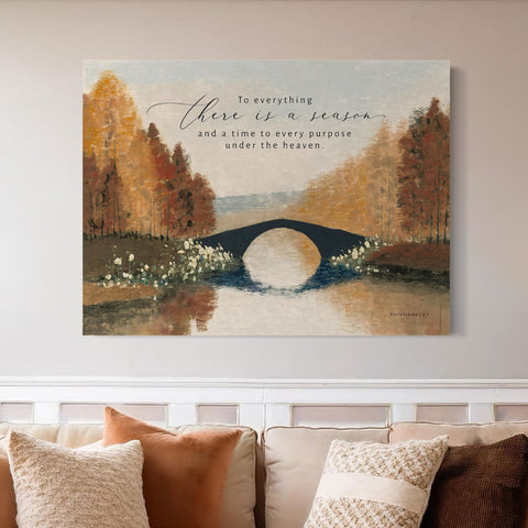 Seasons | Christian Fall Wall Art | Ecclesiastes 3:1