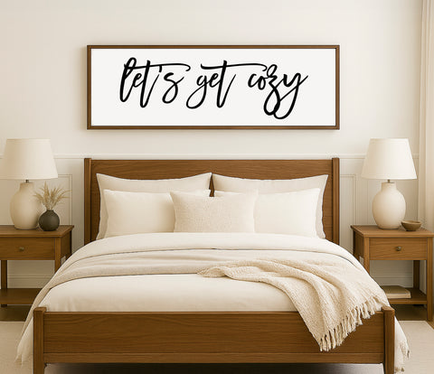 a bedroom with a bed and two nightstands