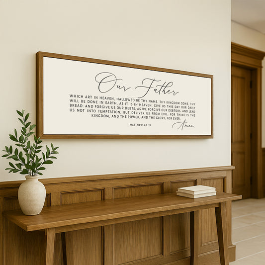 OUR FATHER, Which Art in Heaven | Scripture Wall Art