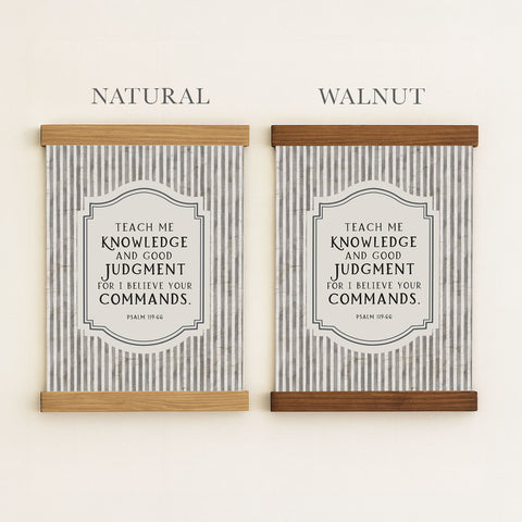 two framed prints with the same text, 
