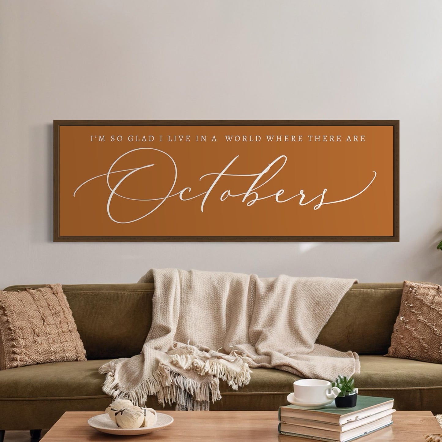 October | Autumn Canvas Wall Art