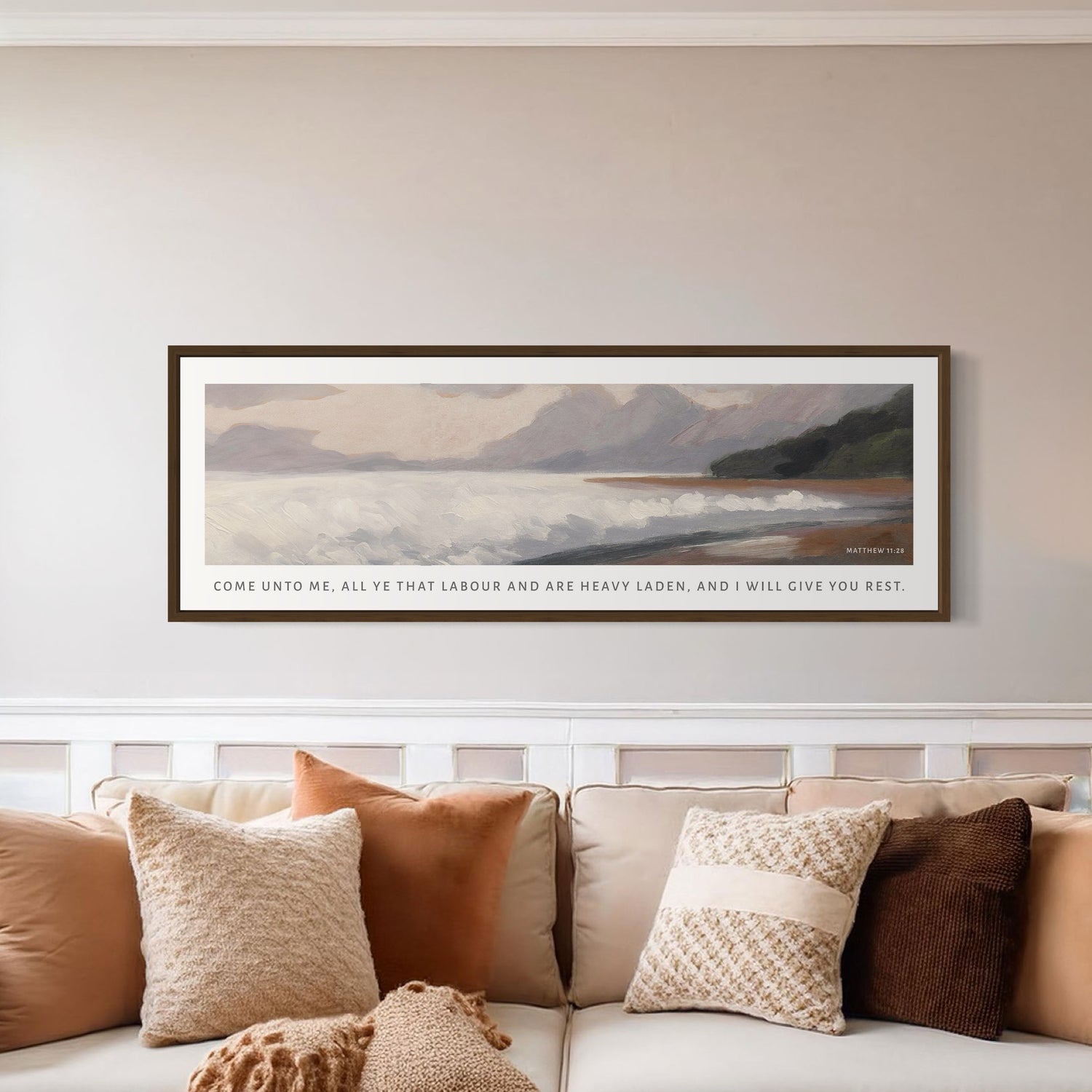 I Will Give You Rest Canvas Scripture Art Forever Written By