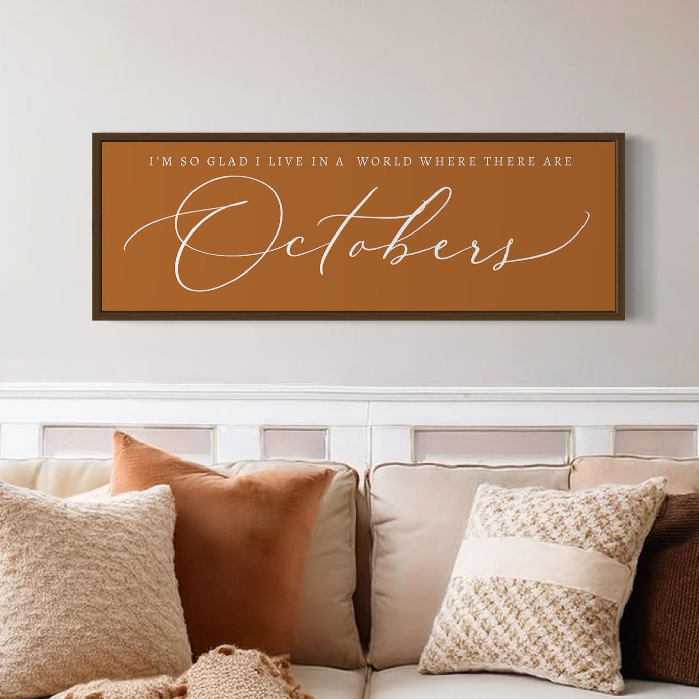 October | Autumn Canvas Wall Art