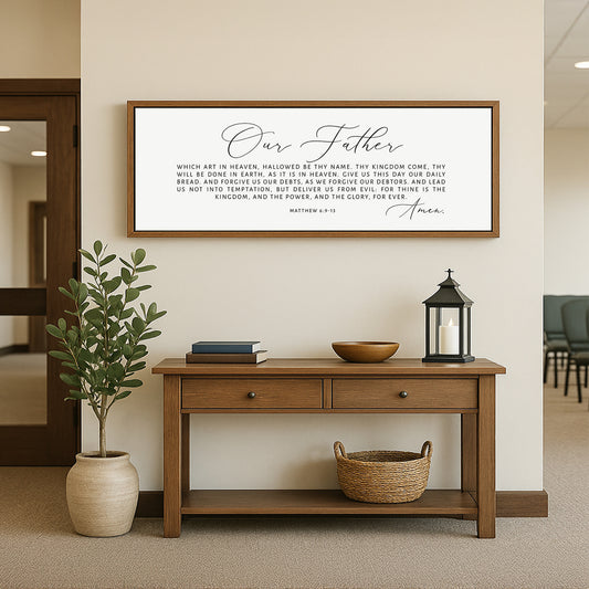 OUR FATHER, Which Art in Heaven | Scripture Wall Art