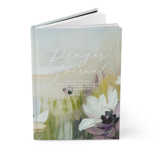 Floral Prayer Journal Notebook: By Faith Theme