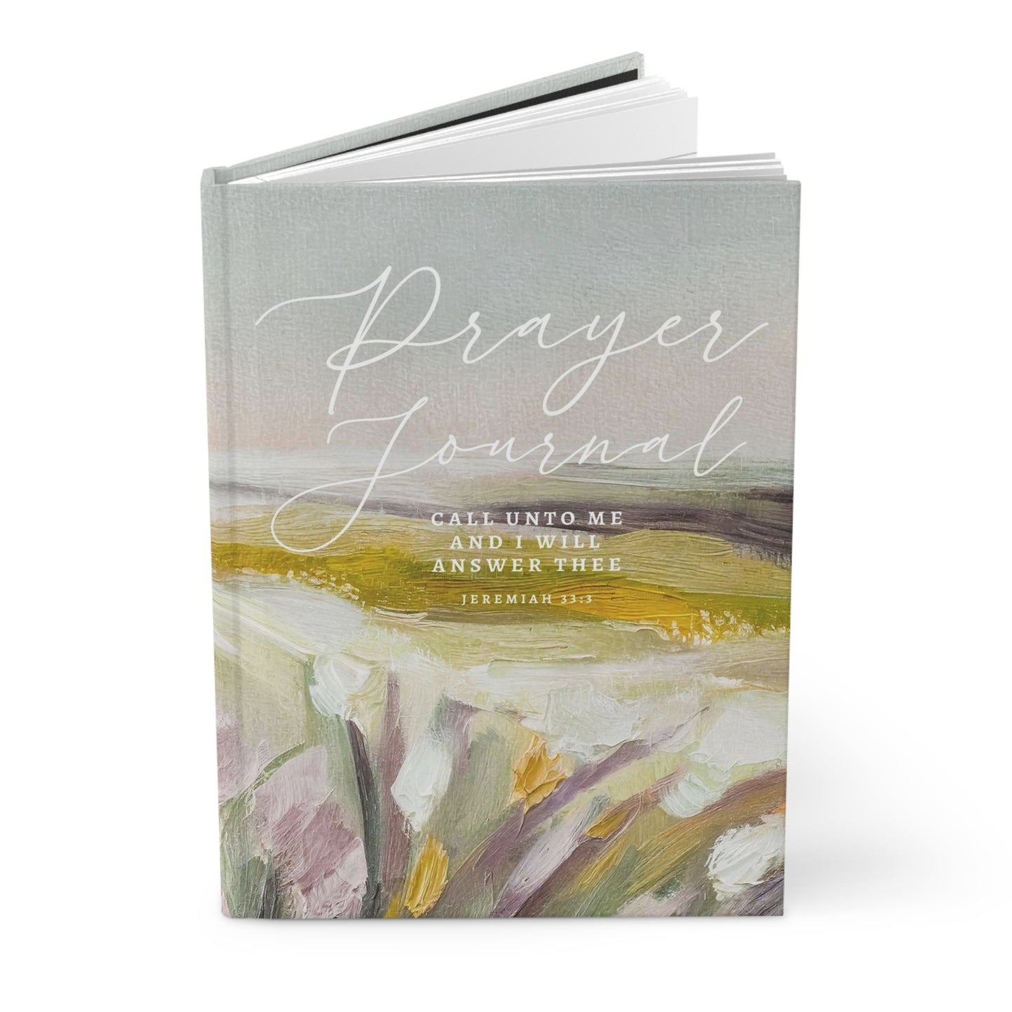 Floral Prayer Journal Notebook: Call Unto Me Theme