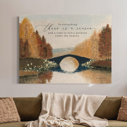 Seasons | Christian Fall Wall Art | Ecclesiastes 3:1