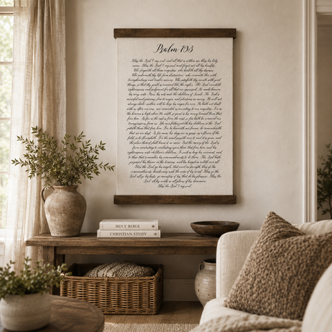 Psalm 103 Scripture Hanging Canvas