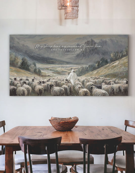 My Sheep Know My Voice | John 10:27 Scripture Wall Art II