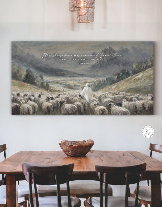 My Sheep Know My Voice | John 10:27 Scripture Wall Art II