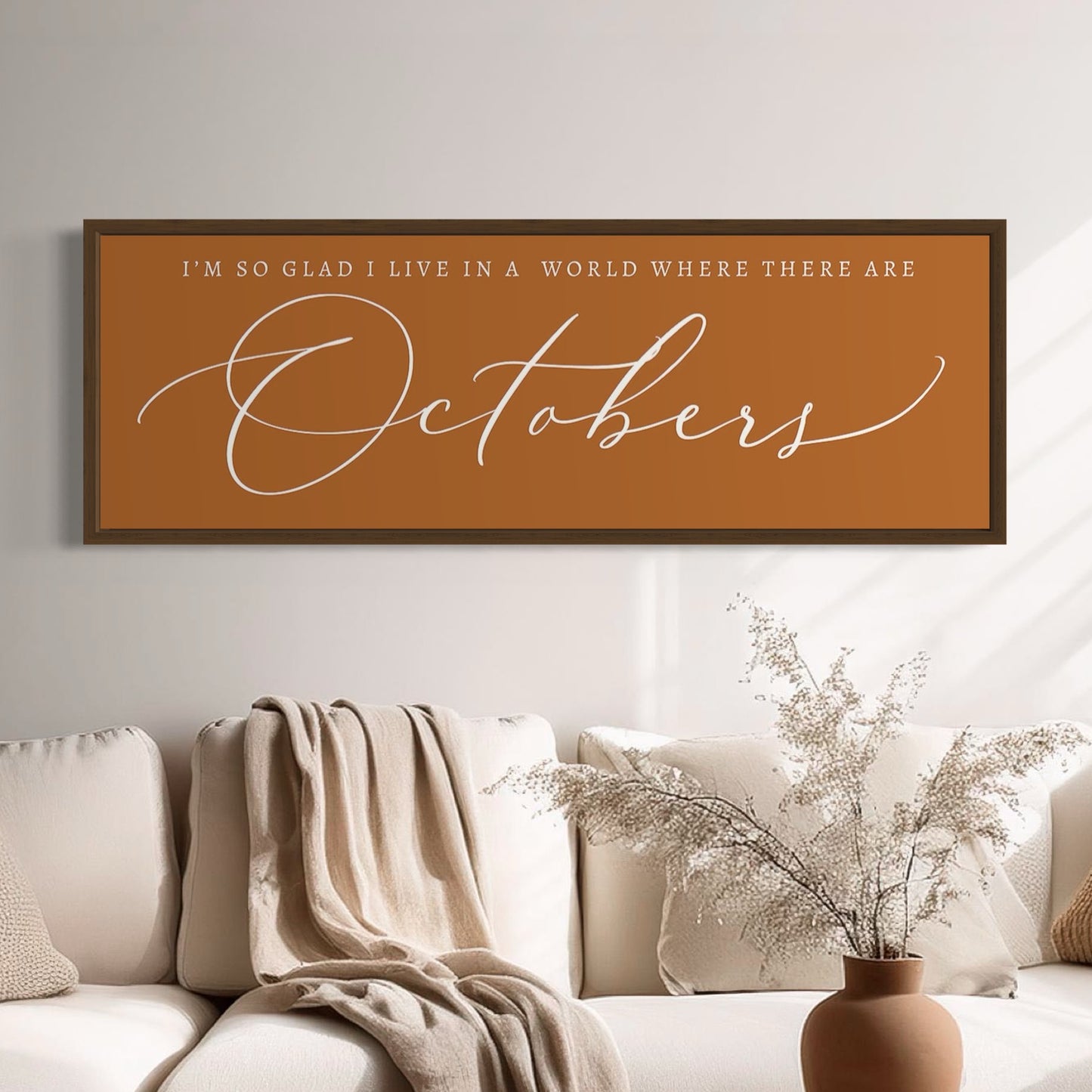 October | Autumn Canvas Wall Art