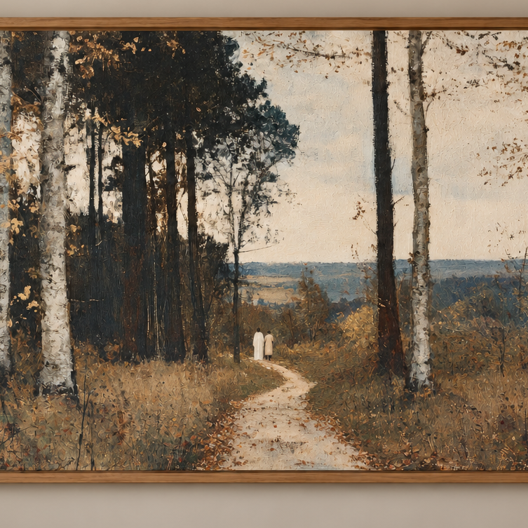 He Leadeth Me — Christian Landscape Wall Art | Psalm 23 Inspired