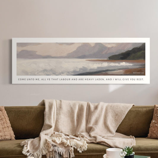 I Will Give You Rest | Canvas Scripture Art