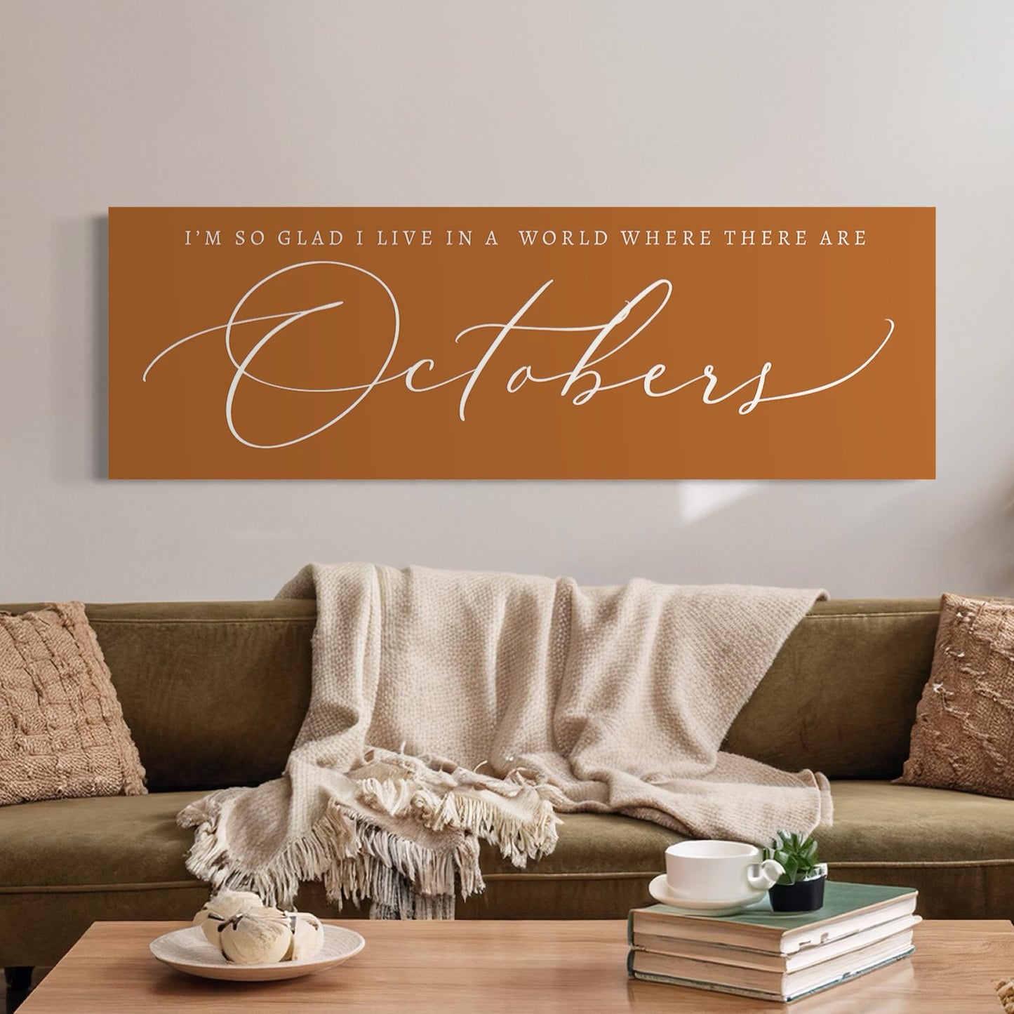 October | Autumn Canvas Wall Art