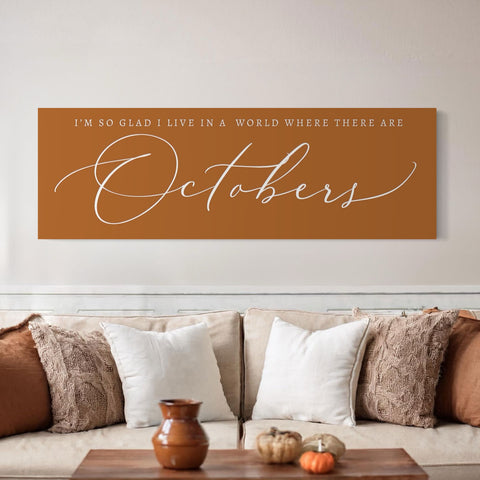 October | Autumn Canvas Wall Art