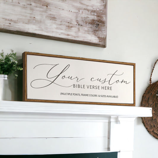 Custom Bible Verse Wood Sign | Personalized Sign