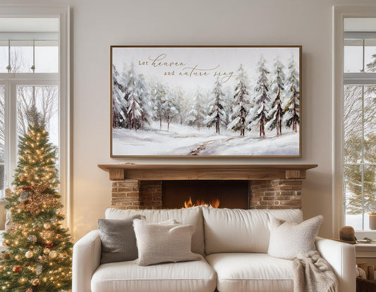 Let Heaven and Nature Sing Christmas Wall Art