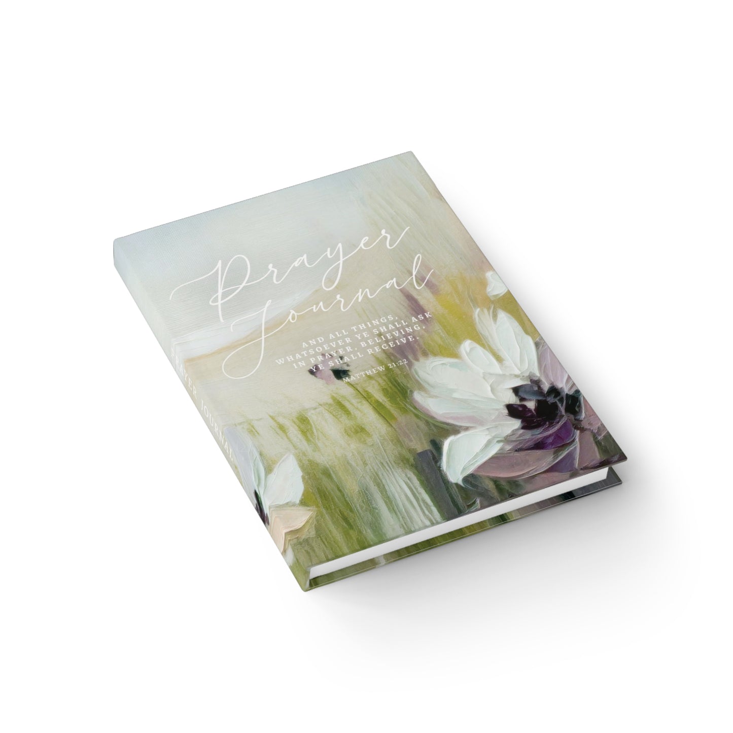 Floral Prayer Journal Notebook: By Faith Theme