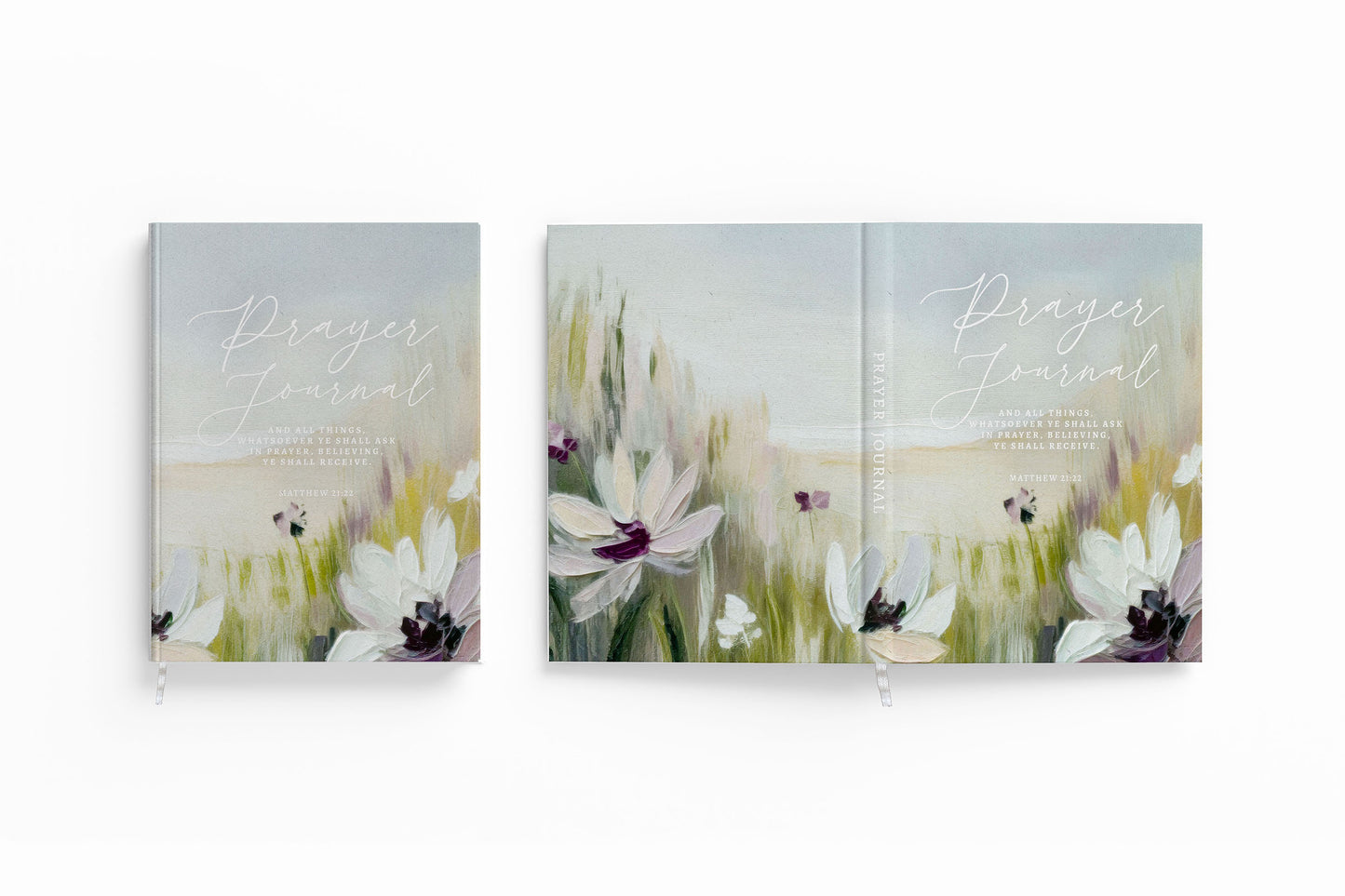 Floral Prayer Journal Notebook: By Faith Theme