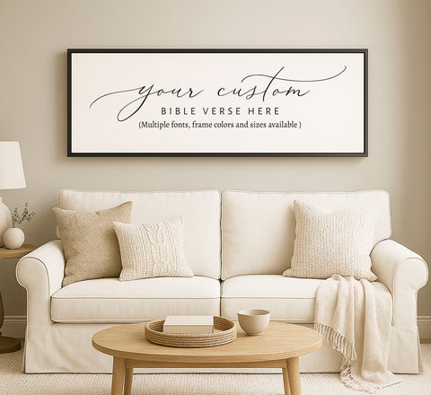 Custom Bible Verse Wood Sign | Personalized Sign