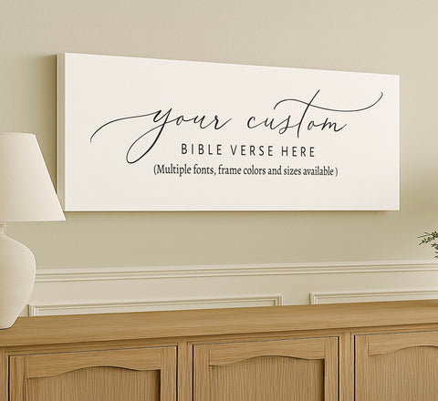 Custom Bible Verse Wood Sign | Personalized Sign