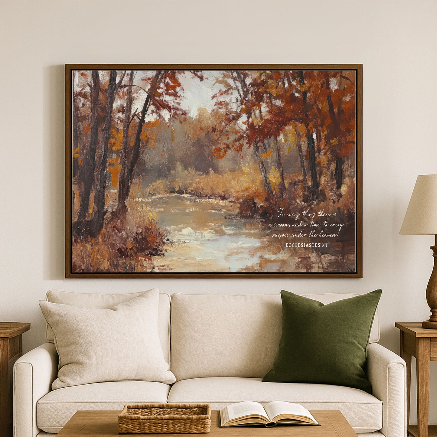 To Everything There is A Season | Christian Fall Wall Art | Ecclesiastes 3:1 (Copy)